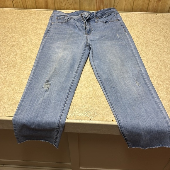 Seven7 Cropped Classic Blue Denim Jeans - Picture 4 of 7